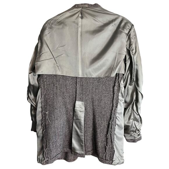 VTG Stanley Blacker Wool Herringbone Tweed Jacket Est. 42R Preppy Academia - Picture 8 of 12